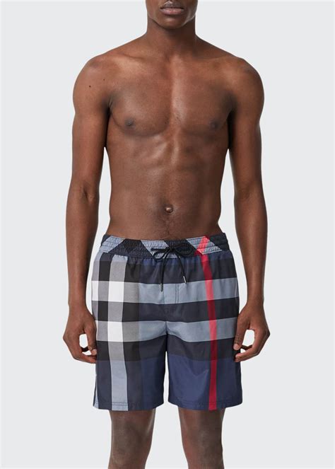 burberry signature check swim trunks